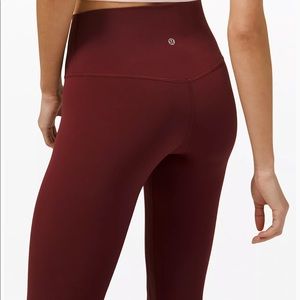 Lululemon align leggings 25” in Red Merlot (size 4)